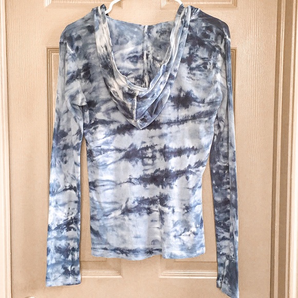 TIE DYE Pullover Long Sleeve Base Layer Hoodie Size Small - Picture 2 of 2